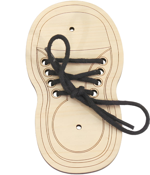 Schuh mit Schnürsenkel für die Motorik-Tafel-FaceeCo