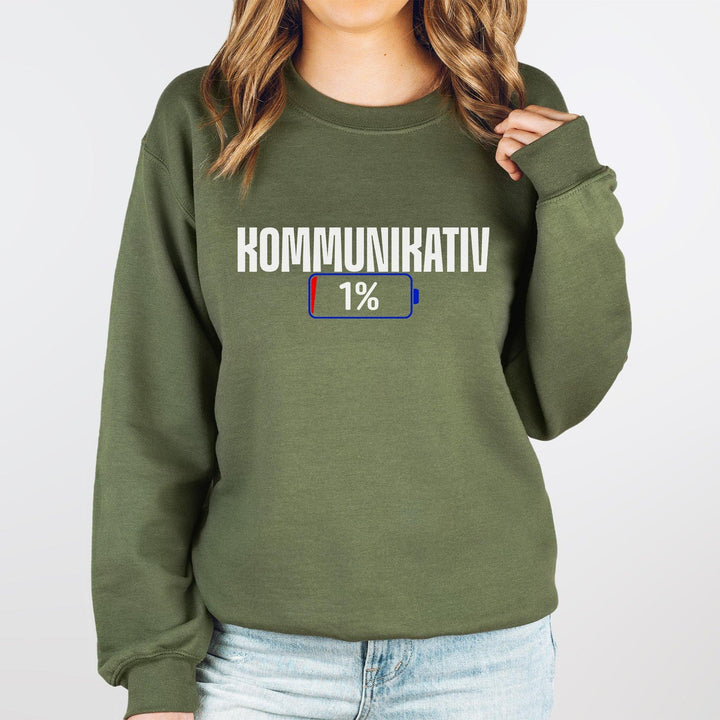 Lustige Sprüche Pullover – 1%... Humor garantiert-FaceeCo