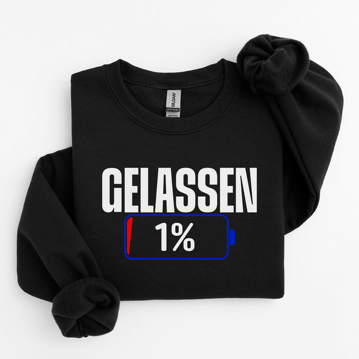 Lustige Sprüche Pullover – 1%... Humor garantiert-FaceeCo