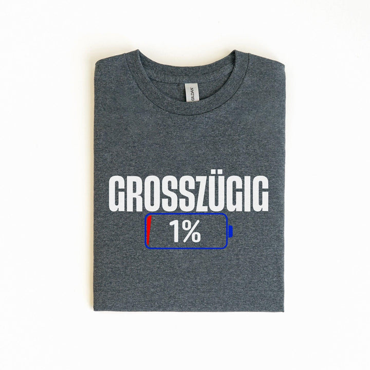 1%... Humor garantiert – Lustige Sprüche T-Shirt-FaceeCo