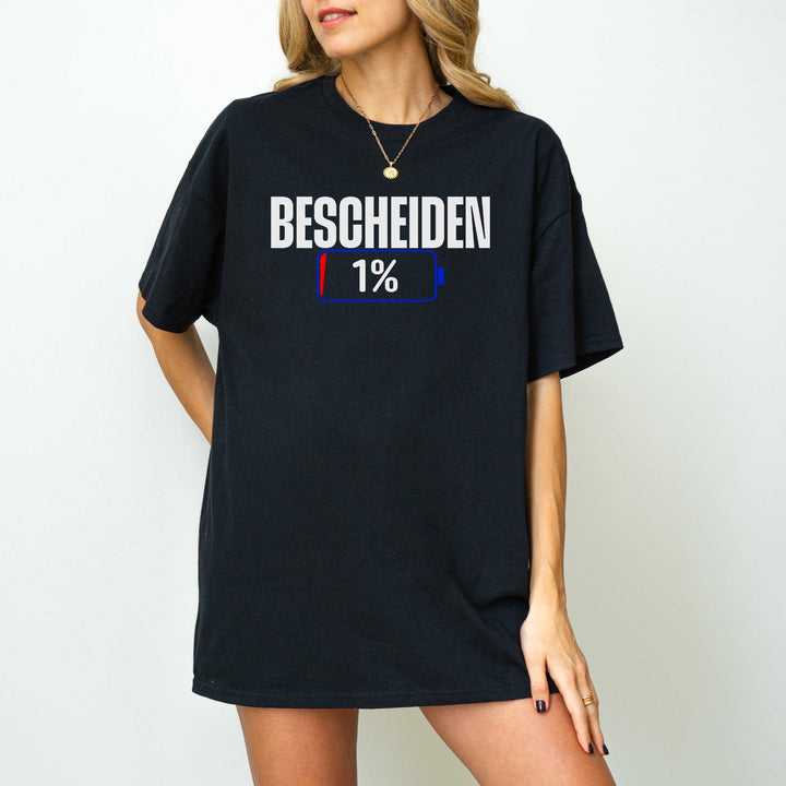 1%... Humor garantiert – Lustige Sprüche T-Shirt-FaceeCo