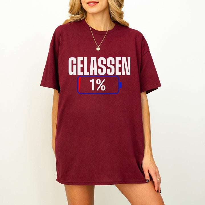 1%... Humor garantiert – Lustige Sprüche T-Shirt-FaceeCo