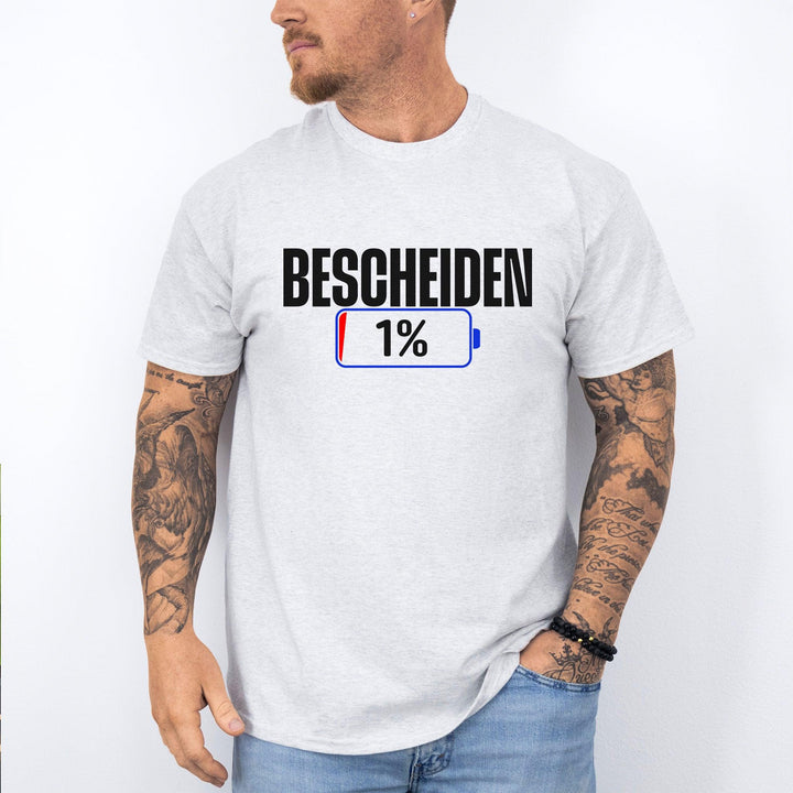 1%... Humor garantiert – Lustige Sprüche T-Shirt-FaceeCo