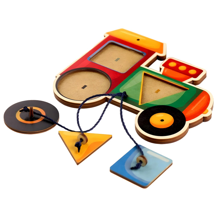 Motorik-Tafel – Lokomotive – Montessori Spielzeug-FaceeCo