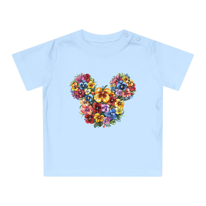 Floral Minnie Baby Bodysuit Premium Organic Cotton-FaceeCo