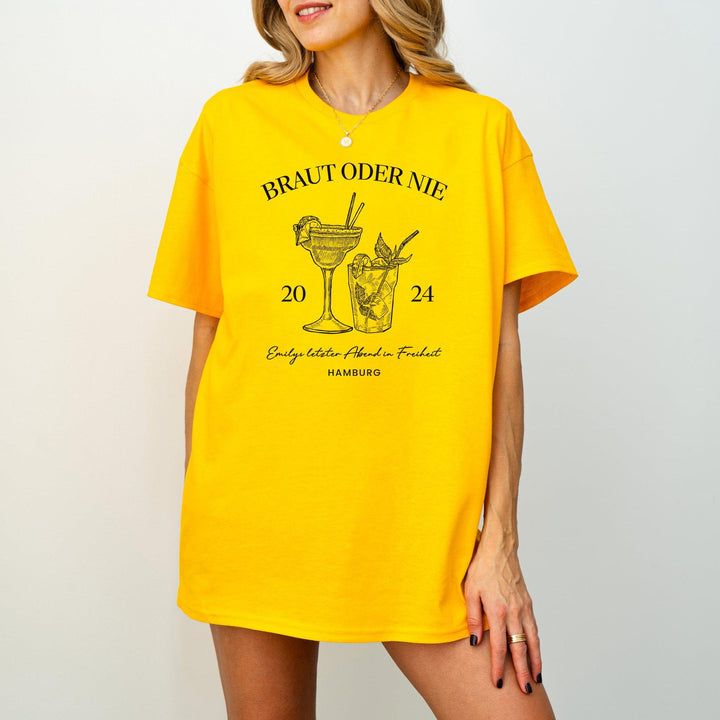 Personalisierte Braut-Shirt für Junggesellinnenabschied-FaceeCo