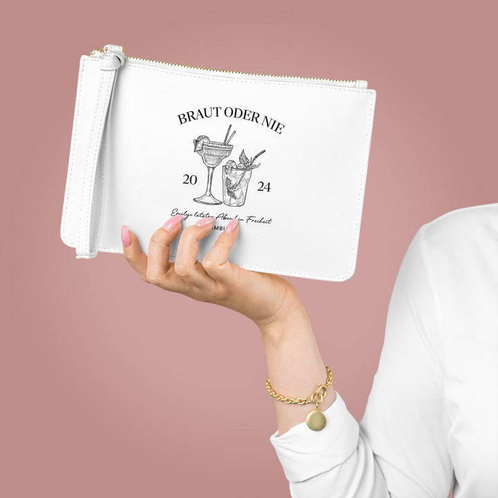 Weiße Braut Handtasche für Junggesellinnenabschied-FaceeCo