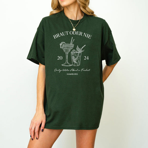 Personalisierte Braut-Shirt für Junggesellinnenabschied-FaceeCo
