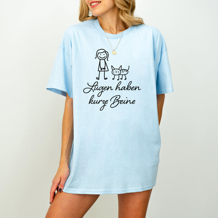 Lügen Haben Kurze Beine T-Shirt Sprüche-FaceeCo