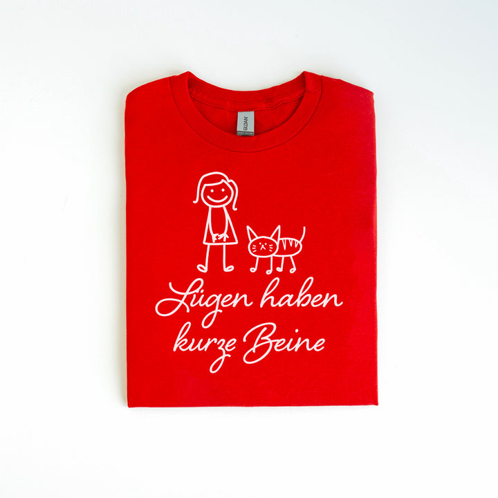 Lügen Haben Kurze Beine T-Shirt Sprüche-FaceeCo