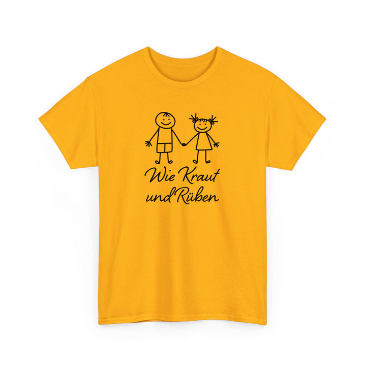 Wie Kraut Und Rüben T-shirt Mit Witzigen Sprüchen-FaceeCo