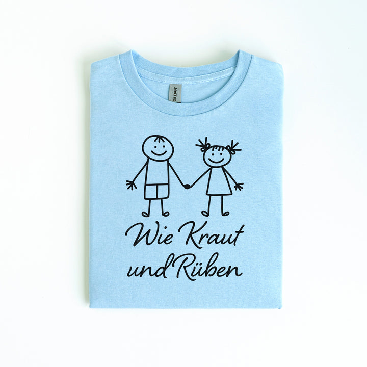 Wie Kraut Und Rüben T-shirt Mit Witzigen Sprüchen-FaceeCo