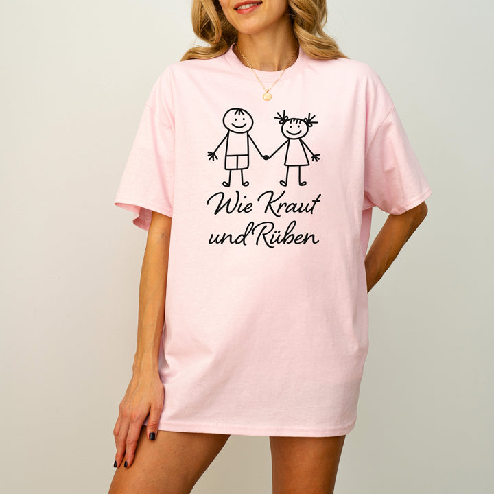 Wie Kraut Und Rüben T-shirt Mit Witzigen Sprüchen-FaceeCo
