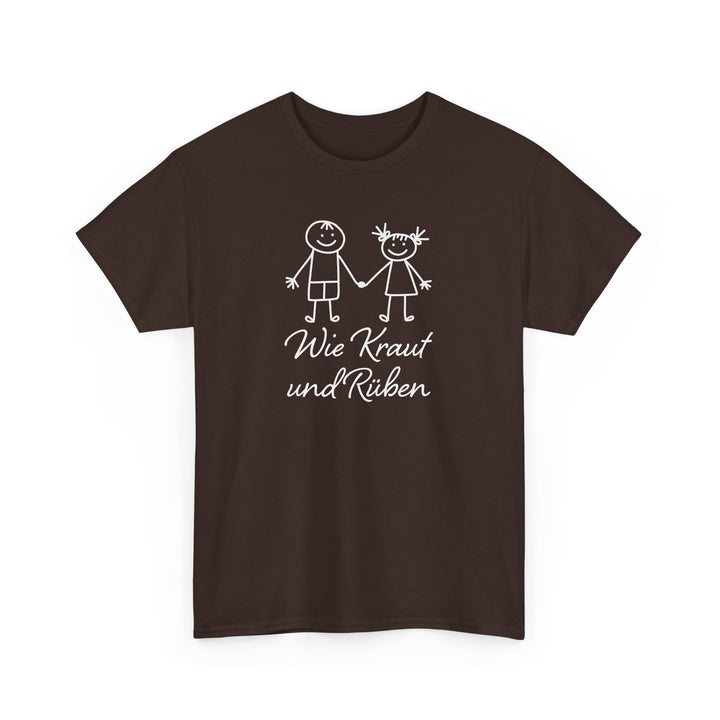 Wie Kraut Und Rüben T-shirt Mit Witzigen Sprüchen-FaceeCo