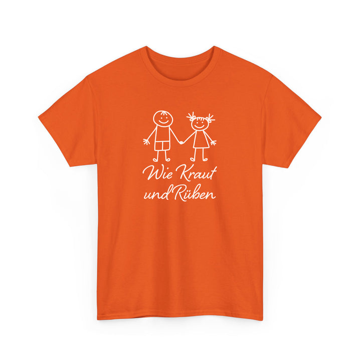 Wie Kraut Und Rüben T-shirt Mit Witzigen Sprüchen-FaceeCo