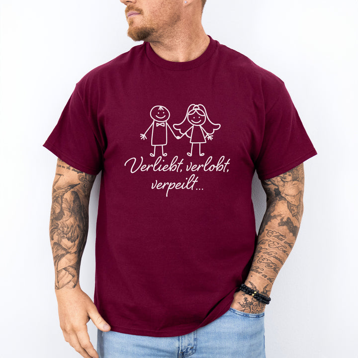Verliebt Verlobt Verpeilt T-Shirt-FaceeCo