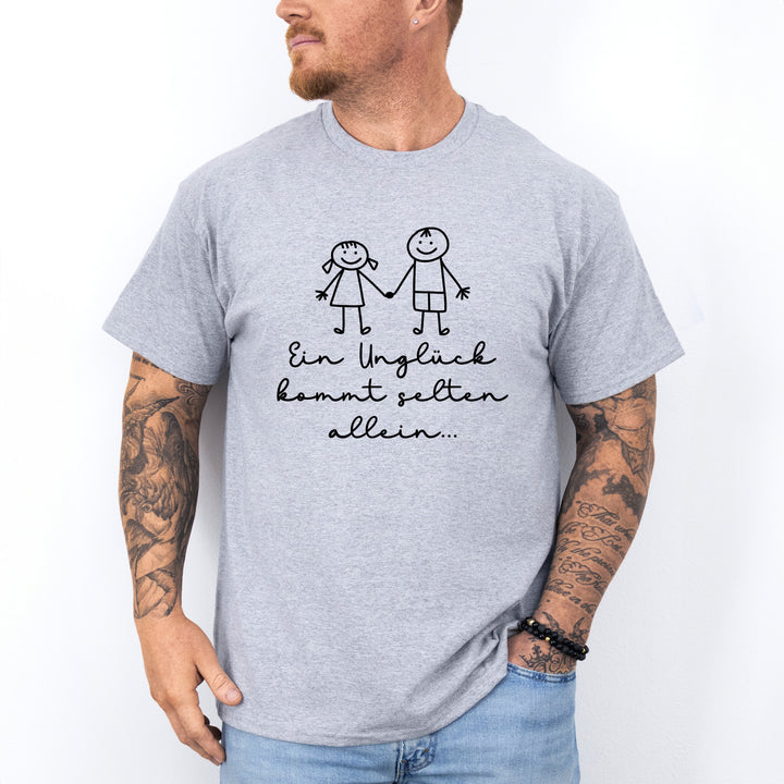 Ein Unglück Kommt Selten Allein Lustige Paar T-Shirts-FaceeCo