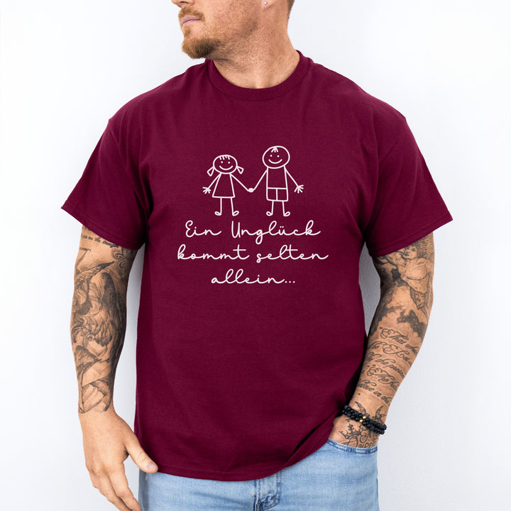 Ein Unglück Kommt Selten Allein Lustige Paar T-Shirts-FaceeCo