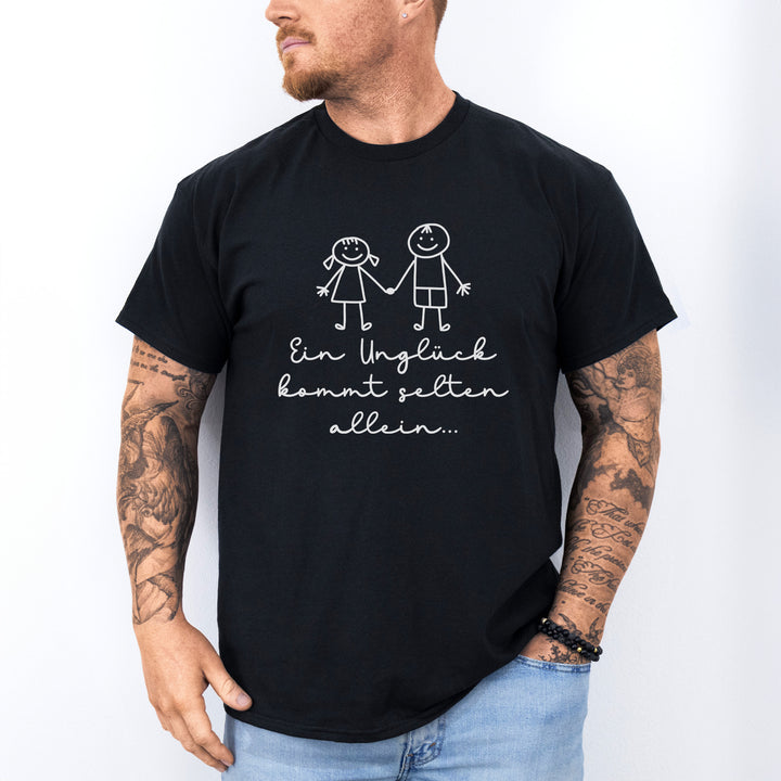 Ein Unglück Kommt Selten Allein Lustige Paar T-Shirts-FaceeCo