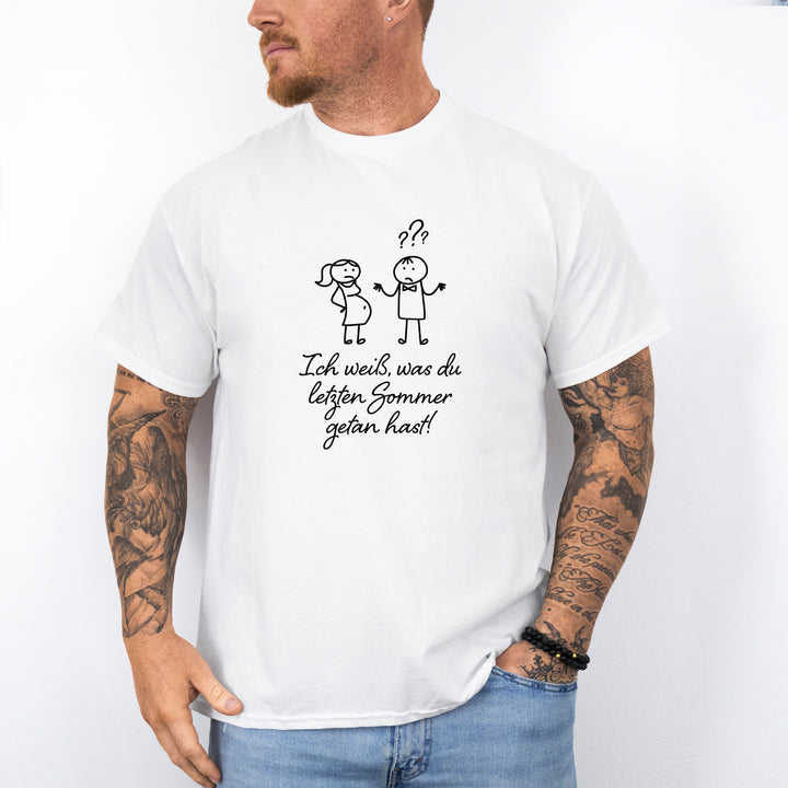 Ich Weiß Was du Letzten Sommer Getan Hast Lustige Sprüche T-Shirts-FaceeCo