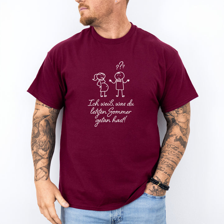 Ich Weiß Was du Letzten Sommer Getan Hast Lustige Sprüche T-Shirts-FaceeCo