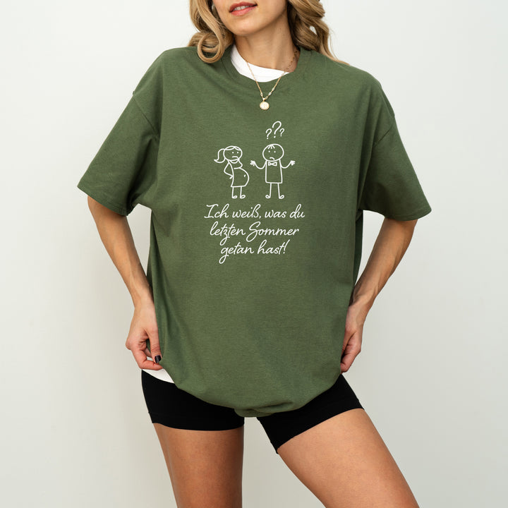 Ich Weiß Was du Letzten Sommer Getan Hast Lustige Sprüche T-Shirts-FaceeCo
