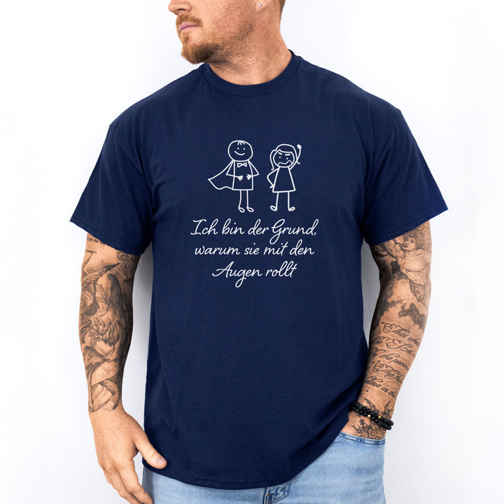 Ich Bin Der Grund Warum Sie Mit Den Augen Rollt T-Shirt-FaceeCo
