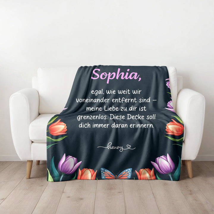 Personalisierte Kuscheldecke mit Namen – Perfektes Geschenk-FaceeCo