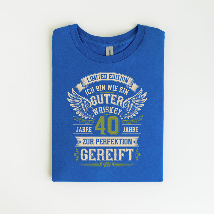 Ich bin wie guter Whiskey 40. Geburtstag T-Shirt-FaceeCo