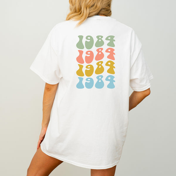 Personalisiertes Geburtstagsjahr T-Shirt-FaceeCo