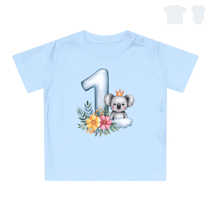 1 year Baby Shirt with koala Premium Organic Cotton-FaceeCo