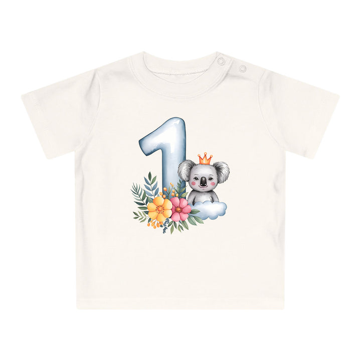 1 year Baby Shirt with koala Premium Organic Cotton-FaceeCo