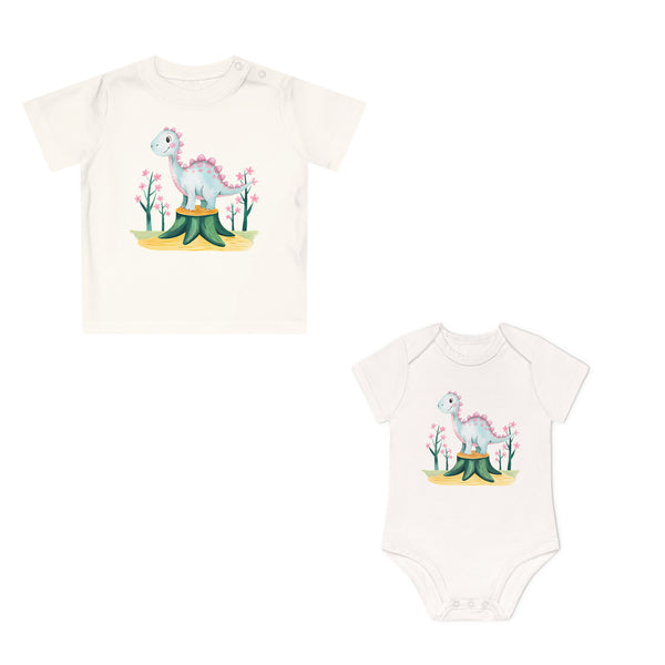 Dino Baby Body oder T-Shirt aus Bio-Baumwolle – Premium Qualität für Jungen & Mädchen-FaceeCo