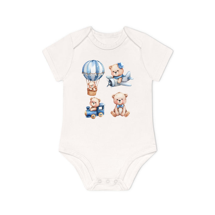 Teddy Bär Baby Body oder Shirt aus Bio-Baumwolle – Süßes Babygeschenk-FaceeCo