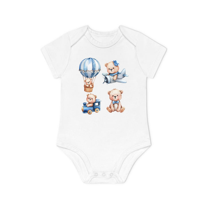 Teddy Bär Baby Body oder Shirt aus Bio-Baumwolle – Süßes Babygeschenk-FaceeCo