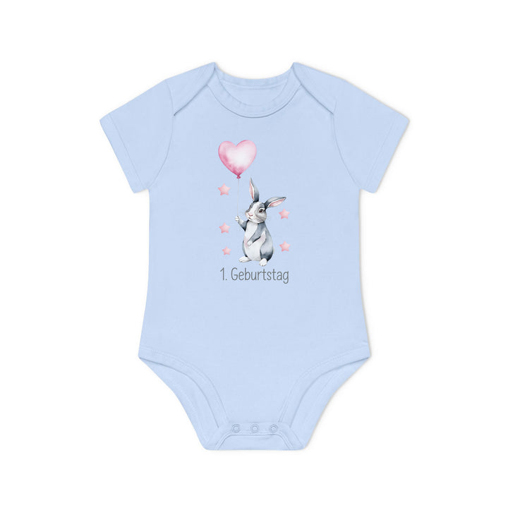 Süßer 1. Geburtstag Baby Body oder T-Shirt mit Hase aus Bio-Baumwolle – Premiumqualität-FaceeCo