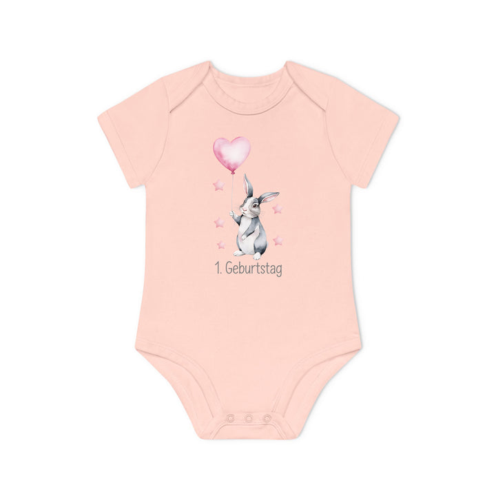 Süßer 1. Geburtstag Baby Body oder T-Shirt mit Hase aus Bio-Baumwolle – Premiumqualität-FaceeCo