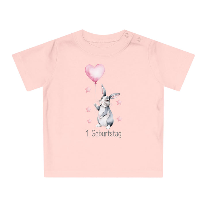 Süßer 1. Geburtstag Baby Body oder T-Shirt mit Hase aus Bio-Baumwolle – Premiumqualität-FaceeCo