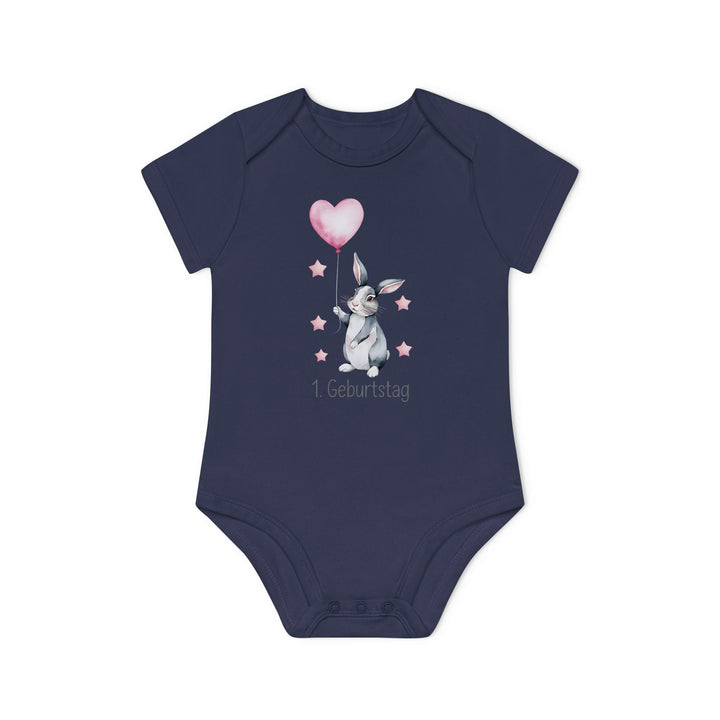 Süßer 1. Geburtstag Baby Body oder T-Shirt mit Hase aus Bio-Baumwolle – Premiumqualität-FaceeCo