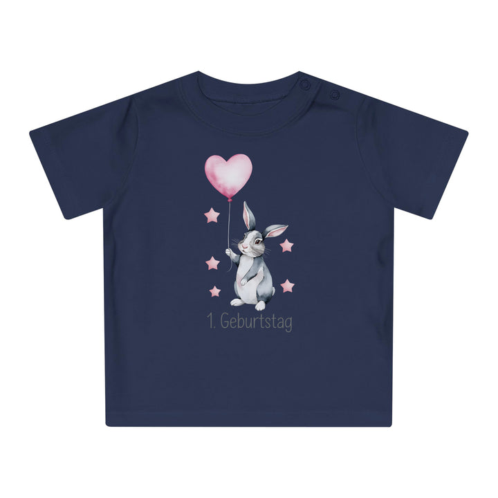Süßer 1. Geburtstag Baby Body oder T-Shirt mit Hase aus Bio-Baumwolle – Premiumqualität-FaceeCo