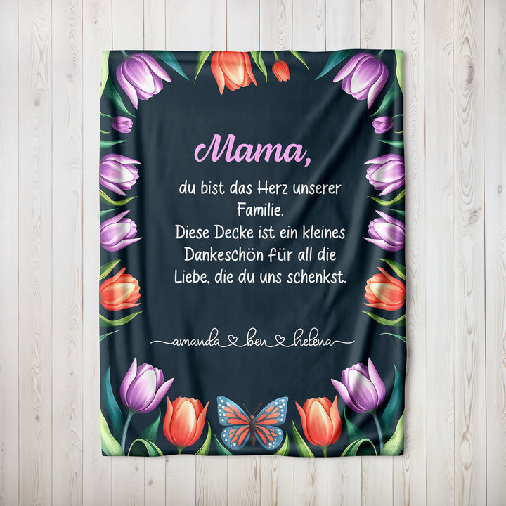 Personalisierte Mama Decke-FaceeCo
