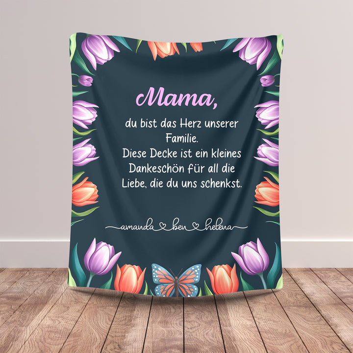 Personalisierte Mama Decke-FaceeCo