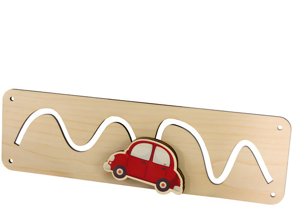 Labyrinth mit Auto für die Motorik-Tafel-FaceeCo