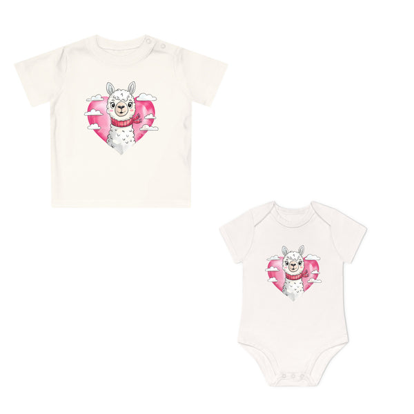 Lama Baby Body oder T-Shirt aus Premium Bio-Baumwolle – Süßes Geschenk für Babys-FaceeCo
