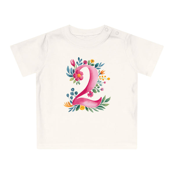 2. Geburtstag Baby Shirt aus Bio-Baumwolle – Premium Qualität-FaceeCo