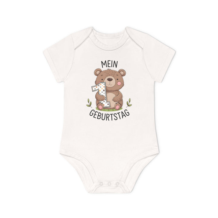 1. Geburtstag Bären Baby Body oder Shirt – Premium Bio-Baumwolle-FaceeCo