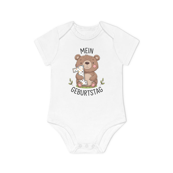 1. Geburtstag Bären Baby Body oder Shirt – Premium Bio-Baumwolle-FaceeCo