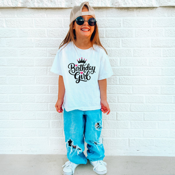 Geburtstagskind T-Shirt für Mädchen – Kinder Geburtstags Shirt-FaceeCo