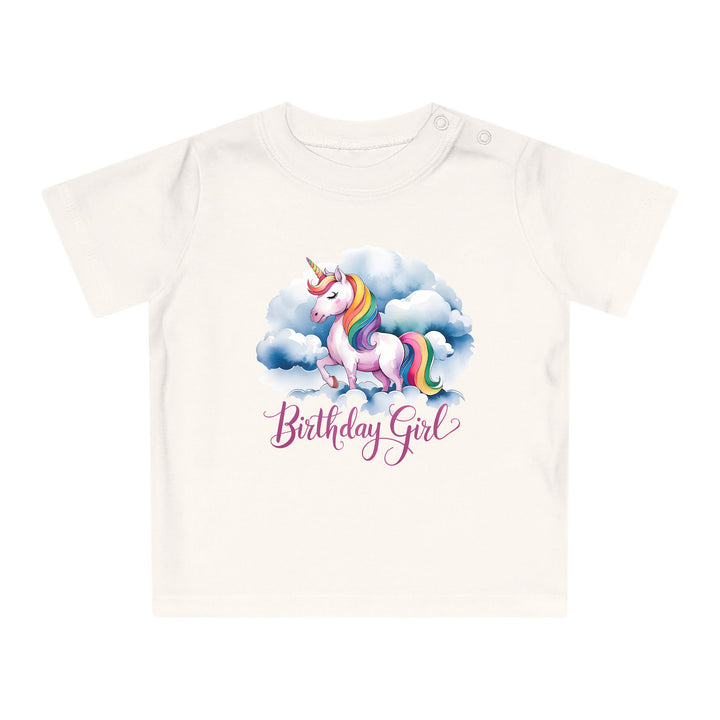 Einhorn Geburtstags Baby Shirt oder Body – Bio Baumwolle Premium Qualität-FaceeCo