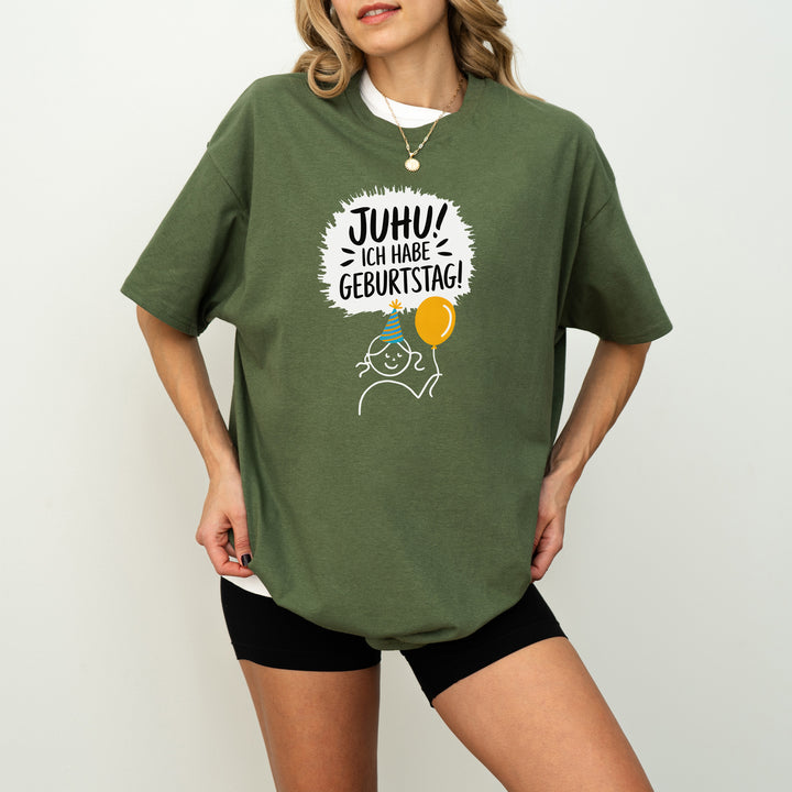 Juhu Ich Habe Geburtstag T-Shirt-FaceeCo
